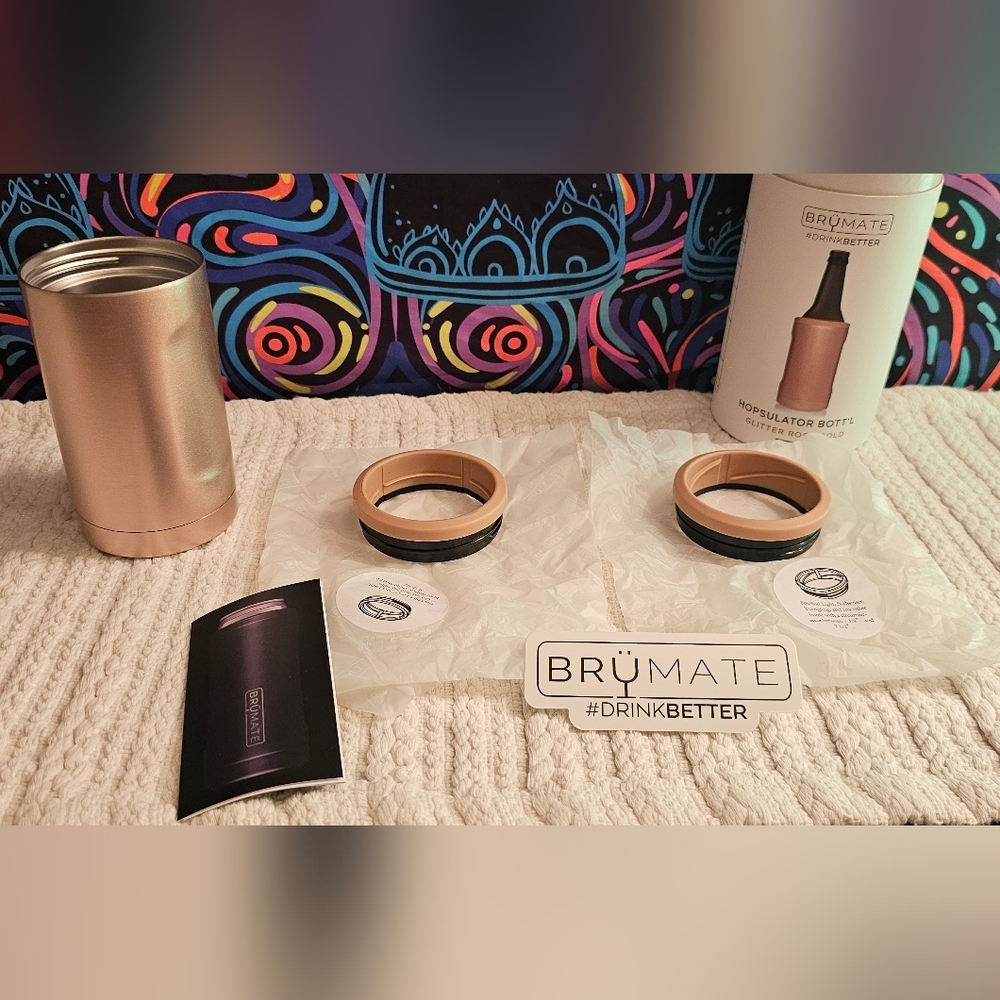 BrüMate Glittery Rose Gold Hopsulator - Picture 5 of 7